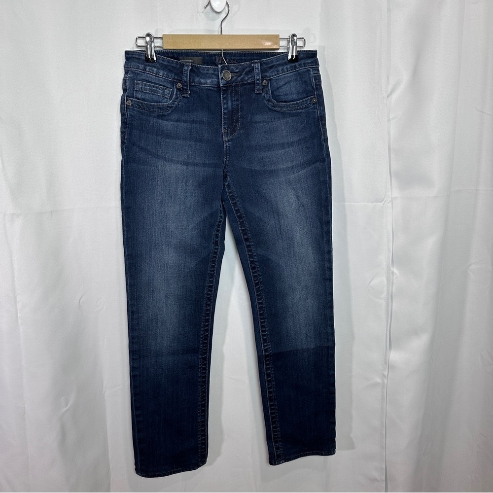 Kut from the Kloth Dark Blue Straight Leg Jeans - Size 6
